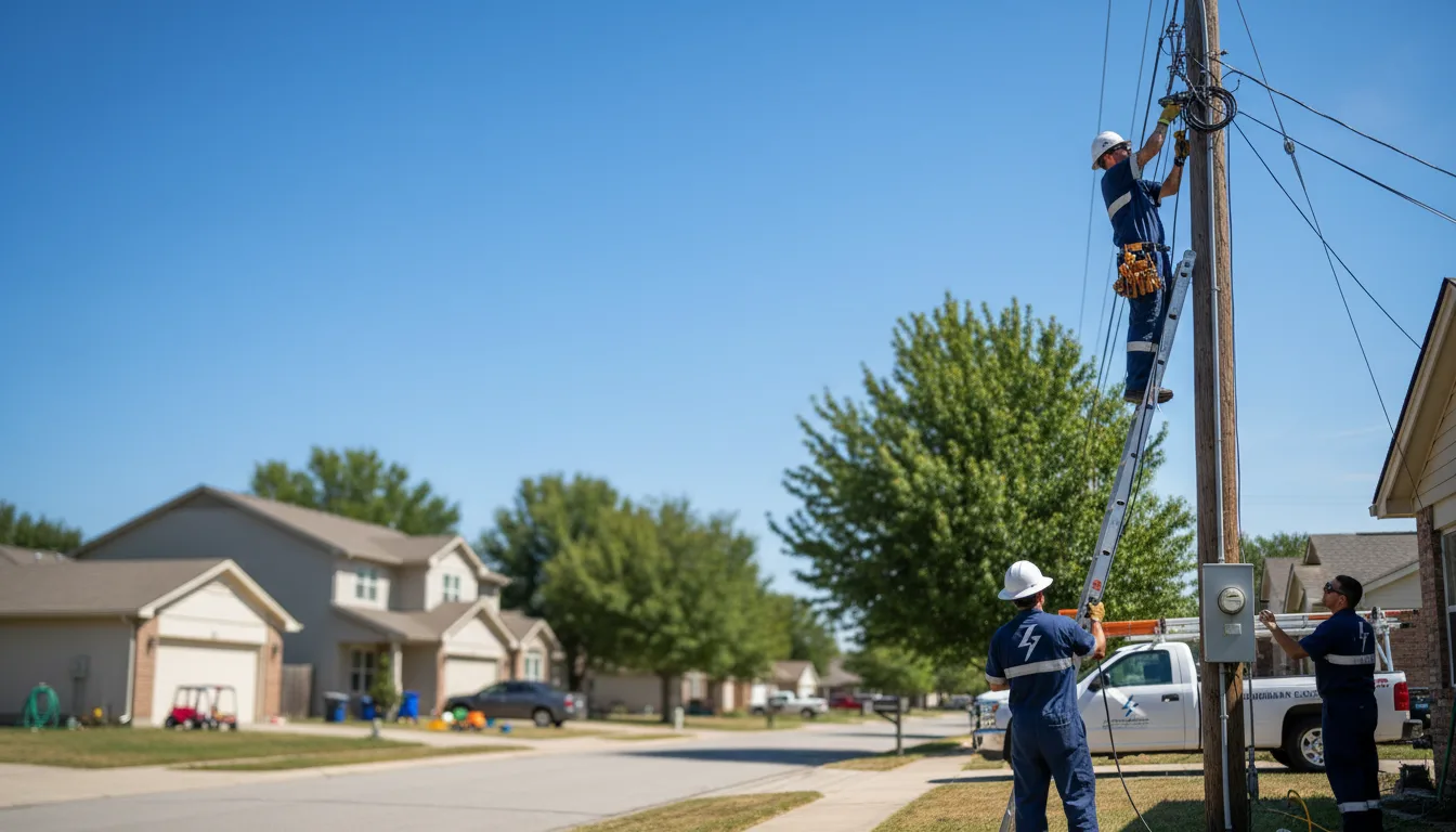 Residential electrician providing installation services in Northport, AL